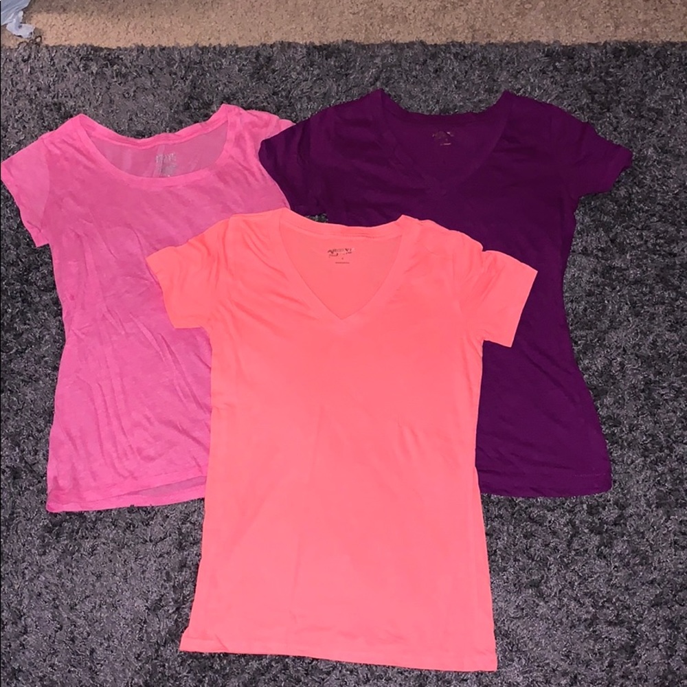 3 basic tees bundle. Multicolored